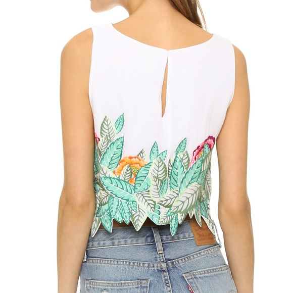 NWT Mara Hoffman embroidered crop top - Picture 3 of 3